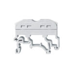 GloboStar® FAST-CONNECT 69900 Μονή Κλέμα Ράγας Ταχείας Σύνδεσης & Διακλάδωσης Καλωδίων για Ηλεκτρολογικούς Πίνακες - 1 x Είσοδος & 1 x Έξοδος με Συμβατή Διατομή Καλωδίων 0.2mm² έως 4mm² - 600V 32A Max - Μ4.5 x Π1 x Υ3.2cm - Γκρι & Λευκό - Πακέτο 10 Τεμαχίων - 5 Years Warranty - Image 3