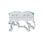 GloboStar® FAST-CONNECT 69902 Μονή Κλέμα Ράγας Ταχείας Σύνδεσης & Διακλάδωσης Καλωδίων για Ηλεκτρολογικούς Πίνακες - 1 x Είσοδος & 1 x Έξοδος με Συμβατή Διατομή Καλωδίων 0.2mm² έως 4mm² - 600V 32A Max - Μ4.5 x Π1 x Υ3.2cm - Γκρι & Πράσινο - Πακέτο 10 Τεμαχίων - 5 Years Warranty - Image 3