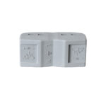 GloboStar® FAST-CONNECT 69912 Τριπλή Κλέμα Ταχείας Σύνδεσης & Διακλάδωσης Καλωδίων - 3 x Είσοδοι & 3 x Έξοδοι με Συμβατή Διατομή Καλωδίων 0.08mm² έως 2.5mm² - 250V/4KV 32A Max - Μ4 x Π4 x Υ1.5cm - Γκρι με Πορτοκαλί, Κίτρινο & Μπλε - Πακέτο 5 Τεμαχίων - 5 Years Warranty - Image 4