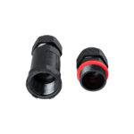 GloboStar® FAST-CONNECT 69916 Διπλός Ι Αδιάβροχος IP68 Σύνδεσμος Ταχείας Σύνδεσης & Διακλάδωσης Καλωδίων - 1 x Είσοδος & 1 x Έξοδος - Εσωτερική Τριπλή Κλέμα με Συμβατή Διατομή Καλωδίων 3 x 0.5mm² έως 3 x 4mm² - 450V 24A Max - Φ3 x Υ10.5cm - Μαύρο - 5 Years Warranty - Image 4