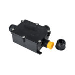 GloboStar® FAST-CONNECT 69922 Τριπλό Υ Αδιάβροχο IP68 Κυτίο Ταχείας Σύνδεσης & Διακλάδωσης Καλωδίων - 3 x Είσοδοι - Εσωτερική Τριπλή Κλέμα με Συμβατή Διατομή Καλωδίων 3 x 0.5mm² έως 3 x 2.5mm² - 450V 41A Max - Μ14 x Π9.5 x Υ4cm - Μαύρο - 5 Years Warranty - Image 2