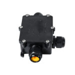 GloboStar® FAST-CONNECT 69922 Τριπλό Υ Αδιάβροχο IP68 Κυτίο Ταχείας Σύνδεσης & Διακλάδωσης Καλωδίων - 3 x Είσοδοι - Εσωτερική Τριπλή Κλέμα με Συμβατή Διατομή Καλωδίων 3 x 0.5mm² έως 3 x 2.5mm² - 450V 41A Max - Μ14 x Π9.5 x Υ4cm - Μαύρο - 5 Years Warranty - Image 3