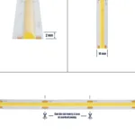 GLOBOSTAR® BEE 70350 Ταινία LED 10W/m 1100lm/m 120° DC 24V IP20 528 x COB Chip/m Ψυχρό Λευκό 6000K Dimmable - Μ500 x Π1 x Υ0.2cm - Ρολό 5 Μέτρων - 5 Χρόνια Εγγύηση - Image 5