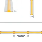 GLOBOSTAR® BEE 70351 Ταινία LED 10W/m 1000lm/m 120° DC 24V IP20 528 x COB Chip/m Φυσικό Λευκό 4500K Dimmable - Μ500 x Π1 x Υ0.2cm - Ρολό 5 Μέτρων - 5 Χρόνια Εγγύηση - Image 5