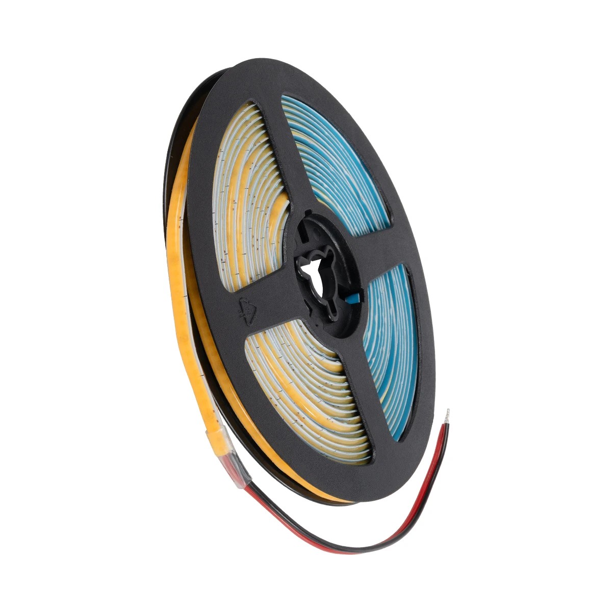 GLOBOSTAR® BEE 70357 Ταινία LED 9W/m 810lm/m 120° DC 24V IP20 384 x COB Chip/m Θερμό Λευκό 2700K Dimmable - Μ500 x Π0.5 x Υ0.2cm - Ρολό 5 Μέτρων - 5 Χρόνια Εγγύηση - Image 2