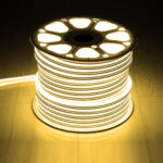 GloboStar® 70492 DOUBLE-SIDED 120°+120° Degree Neon Flex Epistar LED SMD 2835 1m 12W/m 120LED/m 1248lm/m 120°+120° DC 230V Αδιάβροχη IP68 Θερμό Λευκό 3000K Dimmable - Image 2