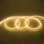 GloboStar® 70572 OVALE 120° Degree Neon Flex Epistar LED SMD 2835 1m 12W/m 120LED/m 1248lm/m 120° DC 230V Αδιάβροχη IP68 Θερμό Λευκό 3000K Dimmable