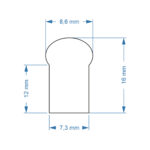 GloboStar® 70576 OVALE 120° Degree Neon Flex Epistar LED SMD 2835 1m 12W/m 120LED/m 1212lm/m 120° DC 230V Αδιάβροχη IP68 Gold - Ultra Θερμό 2200K Dimmable - Image 3