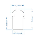 GloboStar® 70578 OVALE 120° Degree Neon Flex Epistar LED SMD 5050 1m 18W/m 60LED/m 1818lm/m 120° DC 230V Αδιάβροχη IP68 RGB Dimmable - Image 3