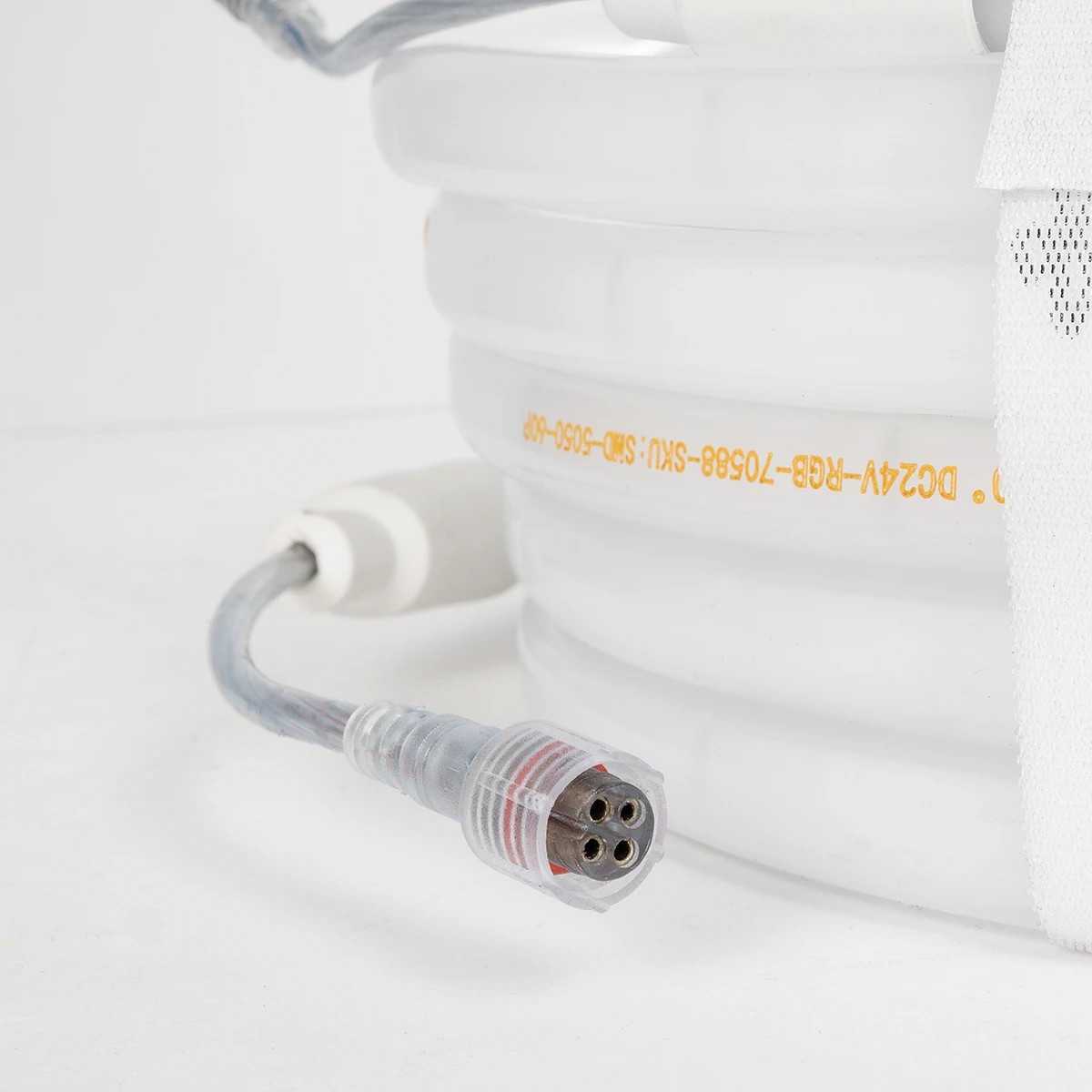 GloboStar® 70588 TUBE 360° Degree Neon Flex Epistar LED SMD 5050 1m 18W/m 60LED/m 1818lm/m 360° DC 24V Αδιάβροχη IP68 RGB Dimmable - Image 6