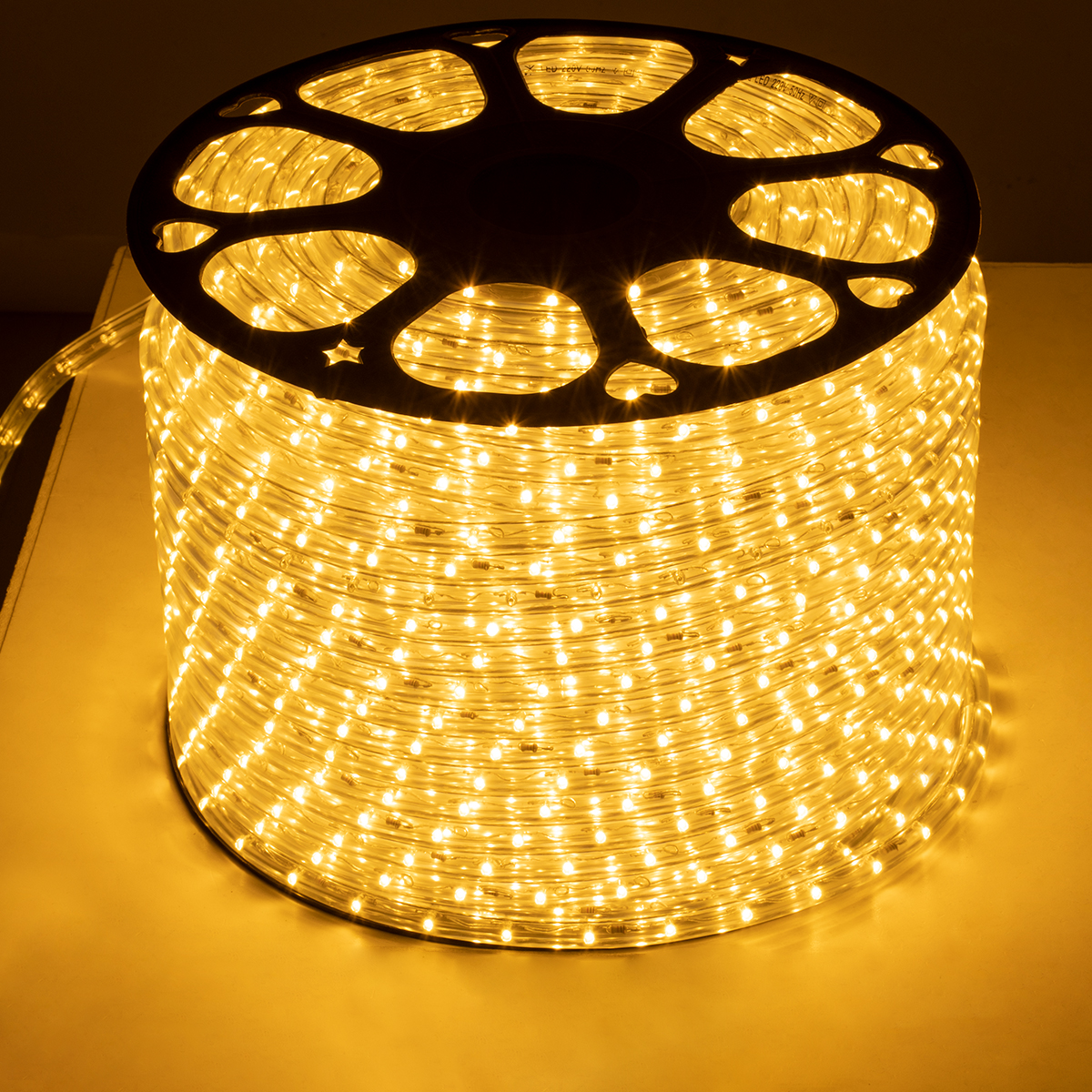 GloboStar® 70602 Φωτοσωλήνας LED DIODE 1m 3.9W/m 36LED/m 156lm/m 360° DC 230V Αδιάβροχος IP68 Θερμό Λευκό 3000K Dimmable - Image 2