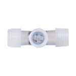 GloboStar® 70660 Σύνδεσμος T για Μονόχρωμο Φωτοσωλήνα LED 360° Degree DC 230V 2 Pin Αδιάβροχος IP68 - Image 3