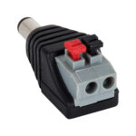 GloboStar® 70677 Βύσμα Τροφοδοσίας DC Αρσενικό - Male Jack Connector σε Κλέμα Πατητή Ταχείας Σύνδεσης L4.1 x W1.5 x H2cm - Image 2