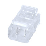 GloboStar® 70683 Ενωτικός Σύνδεσμος για Μονόχρωμη Ταινία LED 8mm 2 PIN σε Μονόχρωμη Ταινία LED 8mm 2 PIN Μ1.7 x Π1.1 x Υ0.7cm Διάφανο - Image 2