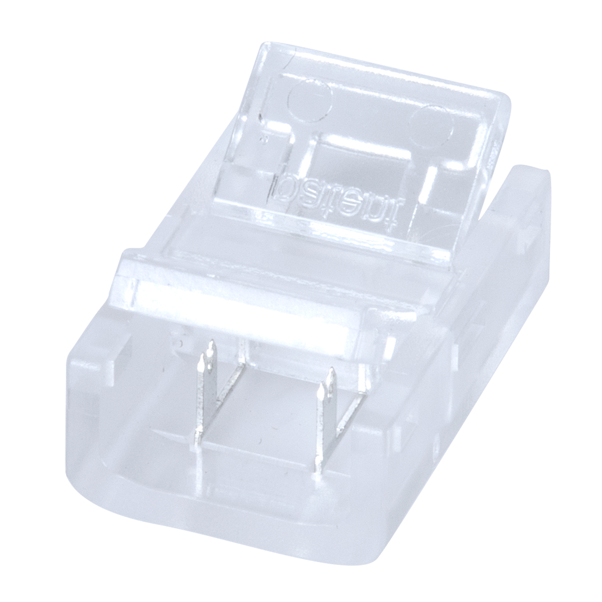 GloboStar® 70685 Ενωτικός Σύνδεσμος για Μονόχρωμη Ταινία LED 10mm 2 PIN σε Μονόχρωμη Ταινία LED 10mm 2 PIN Μ1.9 x Π1.3 x Υ0.7cm Διάφανο - Image 2