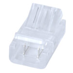 GloboStar® 70686 Ενωτικός Σύνδεσμος για Μονόχρωμη Ταινία LED 10mm 2 PIN σε Καλώδιο Τροφοδοσίας Ατερμάτιστο 2 PIN Μ2.1 x Π1.3 x Υ0.7cm Διάφανο - Image 2
