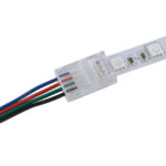 GloboStar® 70688 Ενωτικός Σύνδεσμος για Πολύχρωμη Ταινία LED 10mm 4 PIN σε Καλώδιο Τροφοδοσίας Ατερμάτιστο 4 PIN Μ2.1 x Π1.3 x Υ0.7cm Διάφανο - Image 3