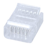 GloboStar® 70689 Ενωτικός Σύνδεσμος για Πολύχρωμη Ταινία LED RGB+CCT 12mm 6 PIN σε Πολύχρωμη Ταινία LED RGB+CCT 12mm 6 PIN Μ1.9 x Π1.5 x Υ0.7cm Διάφανο - Image 2