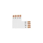 GloboStar® 70706 Connector L για Ταινία LED 7.2 & 14.4 Watt RGB - Μ2 x Π2 x Υ0.1cm - Image 2