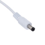 GloboStar® 70747 Καλώδιο Τροφοδοσίας DC 2 Μέτρων από Jack Male 2.1x5.5mm σε 2 x 0.3mm Ατερμάτιστο Καλώδιο Μ200 x Π1.1cm Λευκό - Image 2