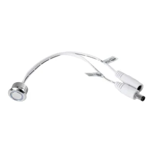 GLOBOSTAR® BUTTON 70793 Φωτιζόμενος Χωνευτός Διακόπτης Αφής On/Off & Push Dimming LED DC 12-24V 1 x 4A 96W Max IP20 Μπλε - Μ2 x Π2 x Υ1.2cm - 2 Χρόνια Εγγύηση