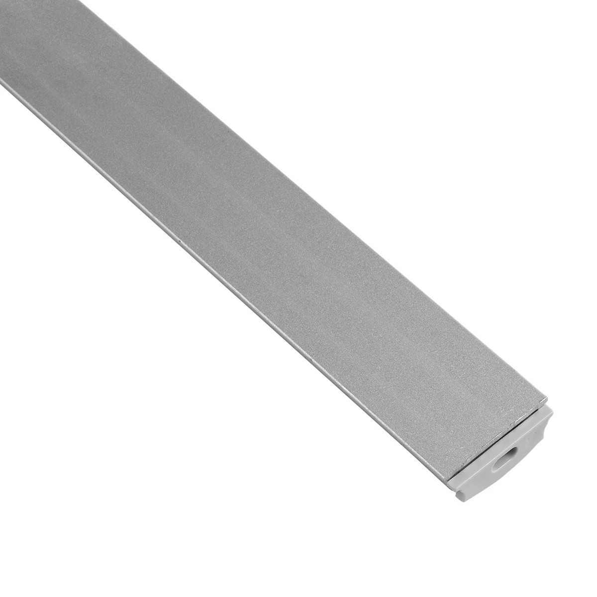 GLOBOSTAR® ALP-LINEAR CURBARIO 70802-1M Επιφανειακό Εύκαμπτο Προφίλ Αλουμινίου με Λευκό Γαλακτερό Πατητό Κάλυμμα για Ταινίες LED IP20 - Ασημί & Λευκό - Μ100 x Π1.8 x Υ0.5cm - Image 4