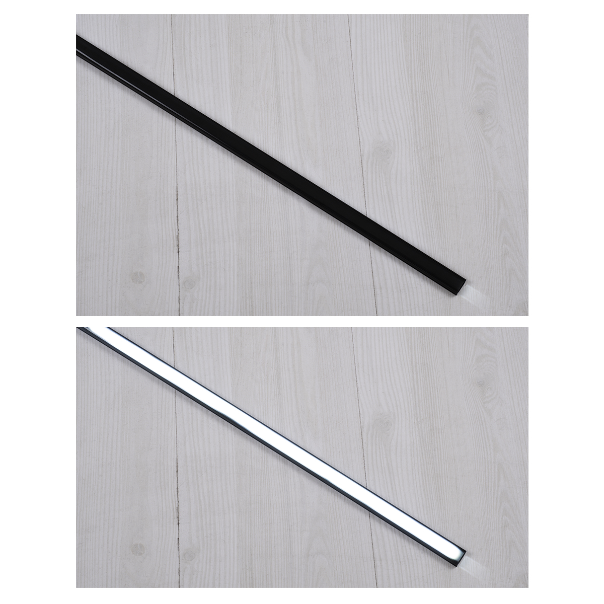 GloboStar® SURFACE-PROFILE 70806-1M Προφίλ Αλουμινίου - Βάση & Ψύκτρα Ταινίας LED με Μαύρο Φιμέ Κάλυμμα - Επιφανειακή Χρήση - Πατητό Κάλυμμα - Μαύρο - 1 Μέτρο - Μ100 x Π1.6 x Υ0.7cm - Image 4