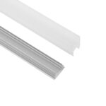 GloboStar® GLASSBOARD-PROFILE 70812-3M Προφίλ Αλουμινίου - Βάση & Ψύκτρα Ταινίας LED με Λευκό Γαλακτερό Κάλυμμα - Χρήση για Μοριακό Φωτισμό Γυαλιού Πάχους 10mm - Πατητό Κάλυμμα - Ασημί - 3 Μέτρα - Πακέτο 5 Τεμαχίων - Μ300 x Π1.7 x Υ3cm - Image 2
