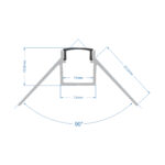 GloboStar® PLASTERBOARD-PROFILE 70822-3M Προφίλ Αλουμινίου - Βάση & Ψύκτρα Ταινίας LED με Μαύρο Φιμέ Κάλυμμα - Χωνευτή Γωνιακή Χρήση σε Εξωτερική Γωνία Γυψοσανίδας - Trimless - Πατητό Κάλυμμα - Ασημί - 3 Μέτρα - Πακέτο 5 Τεμαχίων - Μ300 x Π4.5 x Υ2cm - Image 6