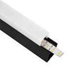 GloboStar® SURFACEPENDANT-PROFILE 70832-3M Προφίλ Αλουμινίου - Βάση & Ψύκτρα Ταινίας LED με Λευκό Γαλακτερό Κάλυμμα - Επιφανειακή & Κρεμαστή Χρήση - Πατητό Κάλυμμα - Μαύρο - 3 Μέτρα - Μ300 x Π3.5 x Υ7.4cm - Image 3