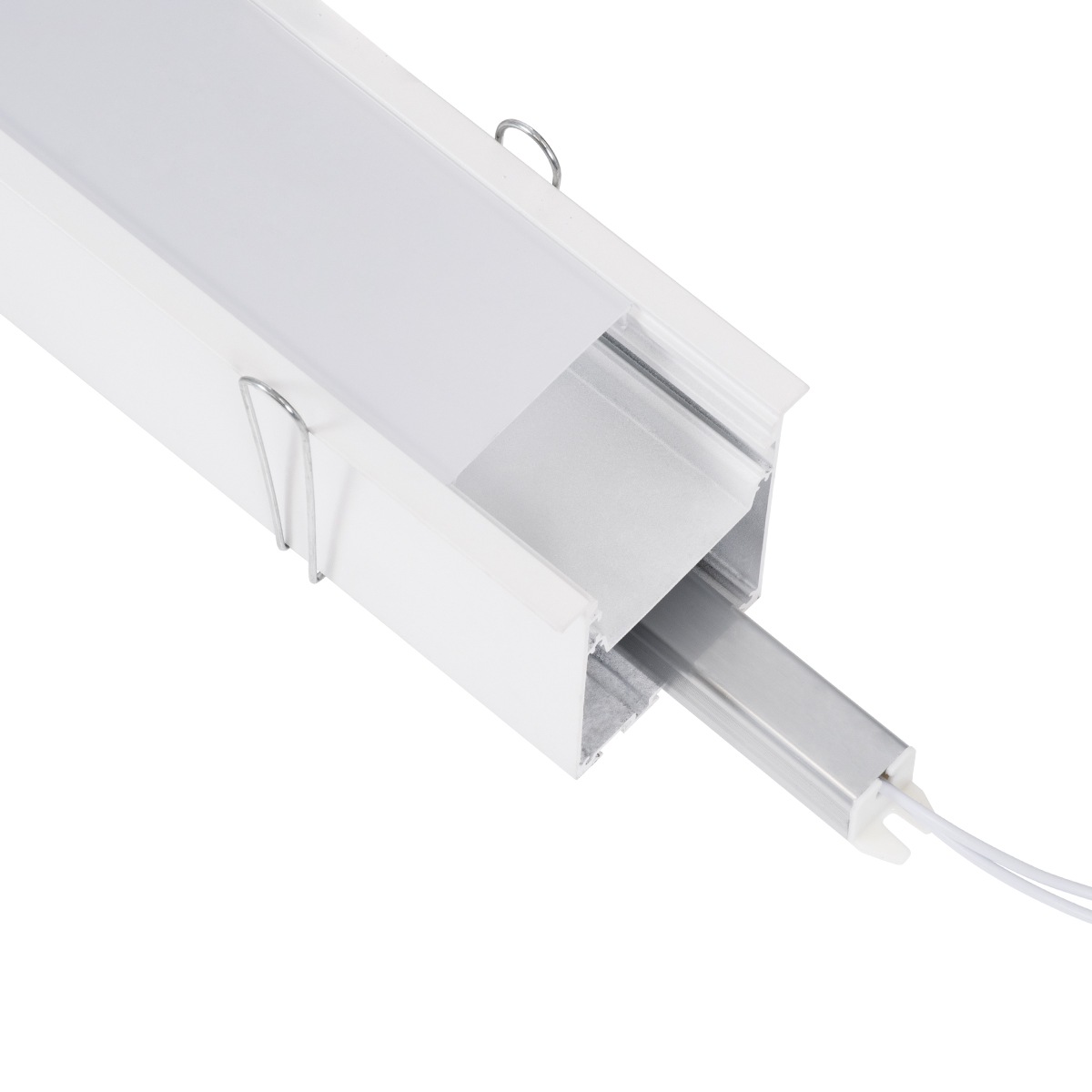 GloboStar® RECESS-PROFILE 70833-1M Προφίλ Αλουμινίου - Βάση & Ψύκτρα Ταινίας LED με Λευκό Γαλακτερό Κάλυμμα - Χωνευτή Χρήση - Πατητό Κάλυμμα - Λευκό - 1 Μέτρο - Μ100 x Π7.5 x Υ7cm - Image 5