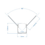 GloboStar® PLASTERBOARD-PROFILE 70836-3M Προφίλ Αλουμινίου - Βάση & Ψύκτρα Ταινίας LED με Λευκό Γαλακτερό Κάλυμμα - Χωνευτή Γωνιακή Χρήση σε Εσωτερική Γωνία Γυψοσανίδας - Trimless - Πατητό Κάλυμμα - Ασημί - 3 Μέτρα - Πακέτο 5 Τεμαχίων - Μ300 x Π3.1 x Υ1.3cm - Image 6