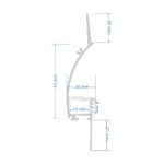 GloboStar® PLASTERBOARD-PROFILE 70840-3M Προφίλ Αλουμινίου - Βάση & Ψύκτρα Ταινίας LED με Λευκό Γαλακτερό Κάλυμμα - Χωνευτή Χρήση σε Γυψοσανίδα για Δημιουργία Κρυφού Φωτισμού - Trimless - Πατητό Κάλυμμα - Λευκό - 3 Μέτρα - Πακέτο 5 Τεμαχίων - Μ300 x Π9.7 x Υ2cm - Image 5