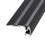 GloboStar® STAIR-PROFILE 70843-3M Προφίλ Αλουμινίου - Βάση & Ψύκτρα Ταινίας LED με Μαύρο Φιμέ Κάλυμμα - Χρήση σε Σκαλοπάτια - Πατητό Κάλυμμα - Μαύρο - 3 Μέτρα - Μ300 x Π8 x Υ3.2cm - Image 5