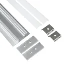 GLOBOSTAR® ALP-WALL-UPDOWN CONCEALED 70844-1M Επιφανειακό Προφίλ Αλουμινίου Ειδικό για Δημιουργία Κρυφού Φωτισμού Up & Down με Λευκό Γαλακτερό Πατητό Κάλυμμα για Ταινίες LED IP20 - Ασημί - Μ100 x Π5 x Υ1.7cm - Image 2