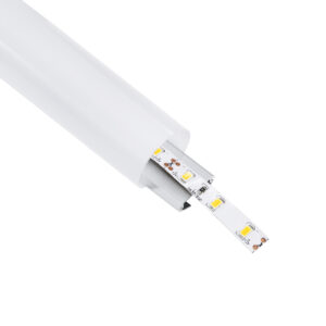 GloboStar® SURFACEPENDANT-PROFILE 70853-3M Προφίλ Αλουμινίου - Βάση & Ψύκτρα Ταινίας LED με Λευκό Γαλακτερό Κάλυμμα - Επιφανειακή & Κρεμαστή Χρήση - Πατητό Κάλυμμα - Ασημί - 3 Μέτρα - Μ300 x Φ3cm