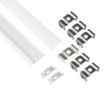 GloboStar® CURVED-PROFILE 70863-3M Προφίλ Αλουμινίου - Βάση & Ψύκτρα Ταινίας LED με Λευκό Γαλακτερό Κάλυμμα - Επιφανειακή Χρήση - Εύκαμπτο με Δυνατότητα Κυρτής Τοποθέτησης - Πατητό Κάλυμμα - Λευκό - 3 Μέτρα - Πακέτο 5 Τεμαχίων - Μ300 x Π1.8 x Υ0.5cm - Image 2