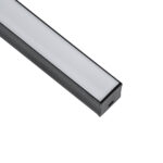 GloboStar® SURFACE-PROFILE 70869-1M Προφίλ Αλουμινίου - Βάση & Ψύκτρα Ταινίας LED με Λευκό Γαλακτερό Κάλυμμα - Επιφανειακή Χρήση - Πατητό Κάλυμμα - Μαύρο - 1 Μέτρο - Μ100 x Π2.3 x Υ2cm - Image 3