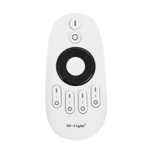 GloboStar® 71402 FUT006 Mi-Light Ασύρματο Χειριστήριο RF 2.4Ghz 4 Group για όλα τα Μονόχρωμα & CCT Mi-BOXER Controller DC 3V 2 x AAA - IP20 Λευκό Μ10.8 x Π5.4 x Υ2cm - 5 Years Warranty