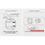 GloboStar® 71432 TRI-C1 Mi-BOXER AC Triac & RF 2.4Ghz & Push Dimmer 1 Καναλιού AC 100-240V 1 x 1.36A 300W - Max 1.36A 300W - IP20 Μ5 x Π5 x Υ2.3cm - 5 Years Warranty - Image 14