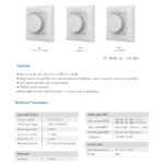 GloboStar® 71443 K1 Mi-BOXER Ασύρματο Επιτοίχιο Χειριστήριο Dimmer RF 2.4Ghz για όλα τα Μονόχρωμα Mi-BOXER Controller DC 3V 1 x CR2032 - IP20 Λευκό Μ8.5 x Π8.5 x Υ2.5cm - 5 Years Warranty - Image 8