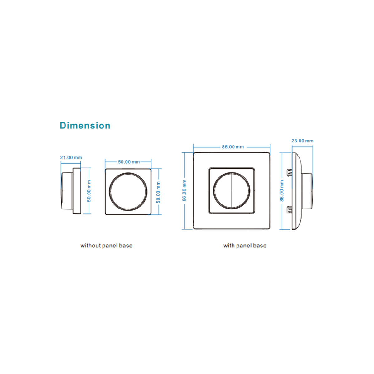 GloboStar® 71443 K1 Mi-BOXER Ασύρματο Επιτοίχιο Χειριστήριο Dimmer RF 2.4Ghz για όλα τα Μονόχρωμα Mi-BOXER Controller DC 3V 1 x CR2032 - IP20 Λευκό Μ8.5 x Π8.5 x Υ2.5cm - 5 Years Warranty - Image 10