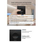 GloboStar® 71444 K1-B Mi-BOXER Ασύρματο Επιτοίχιο Χειριστήριο Dimmer RF 2.4Ghz για όλα τα Μονόχρωμα Mi-BOXER Controller DC 3V 1 x CR2032 - IP20 Μαύρο Μ8.5 x Π8.5 x Υ2.5cm - 5 Years Warranty - Image 8