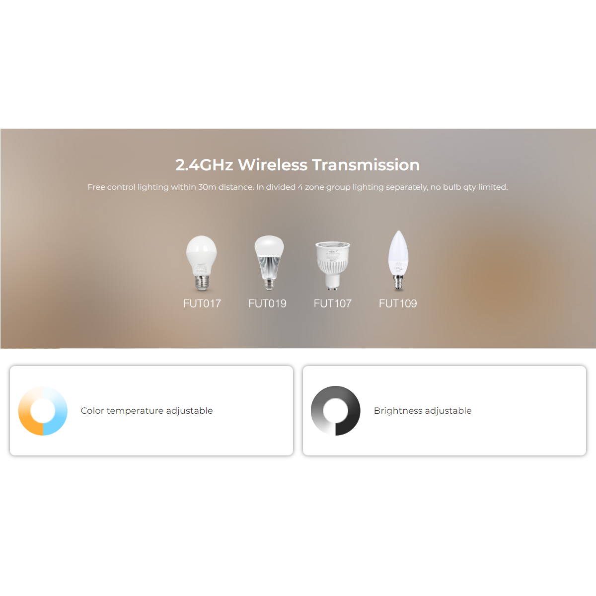 GloboStar® 71444 K1-B Mi-BOXER Ασύρματο Επιτοίχιο Χειριστήριο Dimmer RF 2.4Ghz για όλα τα Μονόχρωμα Mi-BOXER Controller DC 3V 1 x CR2032 - IP20 Μαύρο Μ8.5 x Π8.5 x Υ2.5cm - 5 Years Warranty - Image 11