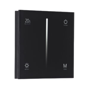 GloboStar® 71453 S1-T SKYDANCE AC Smart RF 2.4Ghz & Αφής - Touch Triac Dimming AC100-240V σε AC100-240V 1 x 1.5A 360W - Max 1.5A 360W - IP20 - Μαύρο Σώμα - Μ8.5 x Π8.5 x Υ3.2cm - 5 Years Warranty