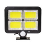 GloboStar® 71462 Αυτόνομος Ηλιακός Προβολέας LED 128 4 x COB 30W 1600lm με Ενσωματωμένη Μπαταρία 2400mAh - Φωτοβολταϊκό Πάνελ με Αισθητήρα Ημέρας-Νύχτας - PIR Αισθητήρα Κίνησης Αδιάβροχο IP65 Ψυχρό Λευκό 6000K - Image 2