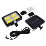 GloboStar® 71462 Αυτόνομος Ηλιακός Προβολέας LED 128 4 x COB 30W 1600lm με Ενσωματωμένη Μπαταρία 2400mAh - Φωτοβολταϊκό Πάνελ με Αισθητήρα Ημέρας-Νύχτας - PIR Αισθητήρα Κίνησης Αδιάβροχο IP65 Ψυχρό Λευκό 6000K - Image 8