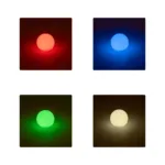GLOBOSTAR® AQUAGLOW 71473 Μοντέρνο Φωτιστικό Κήπου Μπάλα με IR Ασύρματο Χειριστήριο LED 3W 240lm 360° DC 5V με USB-C με Επαναφορτιζόμενη Μπαταρία Li-ion 3.7V 2x18650 1400mAh Αδιάβροχο IP54 Πολύχρωμο RGBW Dimmable - Sanan SMD Chip - Γαλακτερό Λευκό - Μ15 x Π15 x Υ14cm - 2 Χρόνια Εγγύηση - Image 4