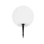 GLOBOSTAR® AQUAGLOW 71474 Μοντέρνο Φωτιστικό Κήπου Μπάλα με IR Ασύρματο Χειριστήριο LED 3W 240lm 360° DC 5V με USB-C με Ενσωματωμένο Φωτοβολταϊκό Panel 6V 1W & Επαναφορτιζόμενη Μπαταρία Li-ion 3.7V 2x18650 1400mAh Αδιάβροχο IP54 Πολύχρωμο RGBW Dimmable - Sanan SMD Chip - Γαλακτερό Λευκό - Μ25 x Π25 x Υ24cm - 2 Χρόνια Εγγύηση - Image 3