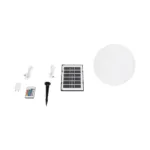 GLOBOSTAR® AQUAGLOW 71474 Μοντέρνο Φωτιστικό Κήπου Μπάλα με IR Ασύρματο Χειριστήριο LED 3W 240lm 360° DC 5V με USB-C με Ενσωματωμένο Φωτοβολταϊκό Panel 6V 1W & Επαναφορτιζόμενη Μπαταρία Li-ion 3.7V 2x18650 1400mAh Αδιάβροχο IP54 Πολύχρωμο RGBW Dimmable - Sanan SMD Chip - Γαλακτερό Λευκό - Μ25 x Π25 x Υ24cm - 2 Χρόνια Εγγύηση - Image 8